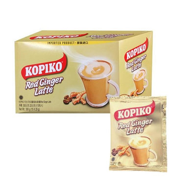 KOPIKO可比可 紅薑拿鐵咖啡（15包/盒）*1盒促進新陳代謝﹝小資屋﹞