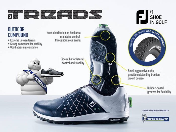 【飛揚高爾夫】FootJoy Treads (BOA) 男鞋 (無釘) #56205 無釘鞋