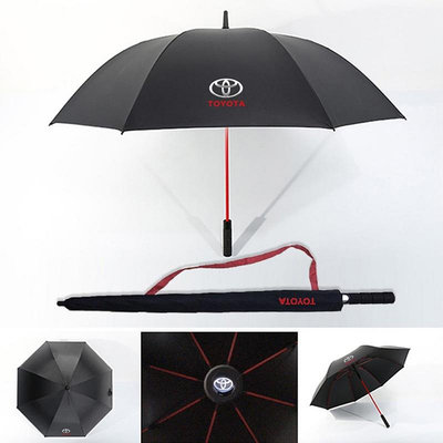 車標雨傘雷克薩斯豐田鈴木三菱車標車用專用自動大雨傘黑膠遮太陽傘廣告傘