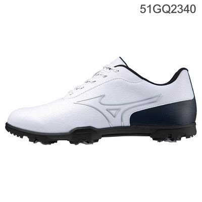藍鯨高爾夫 Mizuno STYLE LIGHT 高爾夫球鞋（有釘）#51GQ2340（14白深藍）【零碼出清】