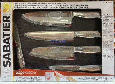 美兒小舖COSTCO好市多代購～SABATIER 不鏽鋼刀具(5件組)