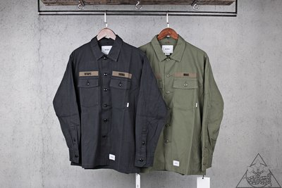 【熱賣精選】Wtaps Buds LS / Shirt. Cotton. Ripstop 襯衫 軍襯衫WTS93