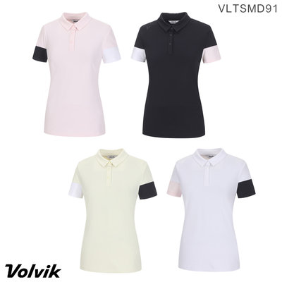 藍鯨高爾夫 Volvik Golf【春夏】女款短袖上衣 #VLTSMD91（黑色、淺綠）