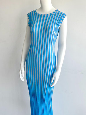 Jason Wu 藍條紋針織彈力修身連身裙