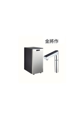 金將作X6冰冷熱三溫廚下型飲水機,觸控水龍頭,搭配鹼性600加侖RO機無壓力桶