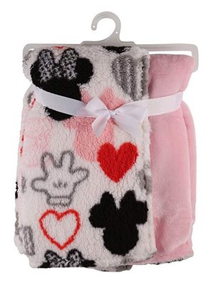 預購 美國嬰幼兒 Disney Minnie Mouse 迪士尼 寶寶小毛毯 推車毯 外出毯 刷毛 柔軟 冷氣毯 生日禮