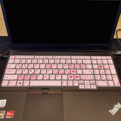 鍵盤膜 聯想ThinkPad E15 2021款11代 15.6寸筆記本電腦鍵盤保護貼膜按鍵防塵套凹凸墊罩透明彩色鍵位印