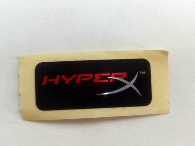 HyperX 小 標誌貼紙貼紙 原廠貼紙 全新品