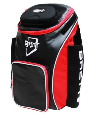 棒球世界全新BRETT運動後背包特價黑紅配色SD-00065