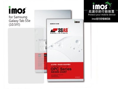 "imos官方授權總經銷" 免運 imos 3SAS SAMSUNG Tab S5e 雷射切割 完美貼合 螢幕保護貼