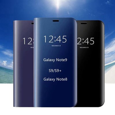 SAMSUNG/三星Note9手機殼galaxy超薄note8翻蓋式S9+智能皮套女款samsung手機保護殼手機套現貨