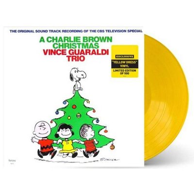 PEANUTS SNOOPY史奴比查理布朗的聖誕節LP黃膠唱片彩膠唱片(美版限量500張)