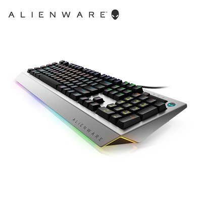 現貨 機械鍵盤【官方旗艦】ALIENWARE外星人外設AW768 Pro專業電競游戲機械鍵盤有線銀色RGB燈光茶軸全鍵無