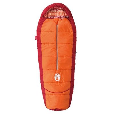 【露營趣】新店桃園 Coleman CM-27271 兒童可調式橘色睡袋/C4 化纖睡袋 纖維睡袋