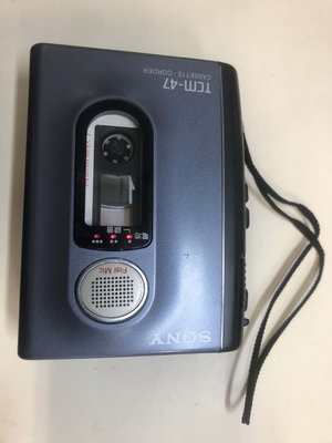 土城可面交超便宜 SONY TCM-47 錄音帶隨身聽 日本製 可正常使用，音質好.免耳機也可直接撥放復古懷舊外放揚聲器