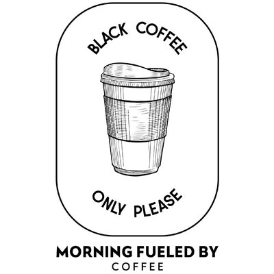 BLACK COFFEE ONLY 中性短袖T恤 7色 (現貨) 黑咖啡愛好露營CAFE手沖戶外生活旅行文青興趣嗜好