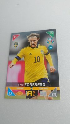 EURO 2020 - KICK-OFF 2021瑞典足球明星EMIL FORSBERG少見一張~10元起標