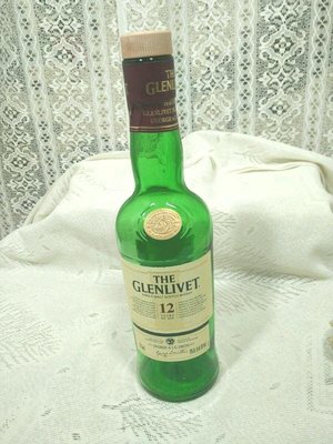 二手小支The Glenlivet 12年威士忌空酒瓶