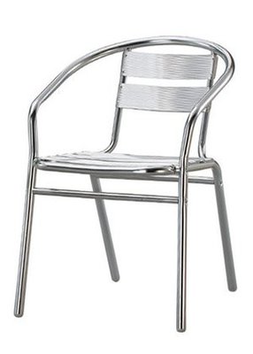 [ 家事達]台灣OA- 276-4 特級五板鋁製休閒椅x4張