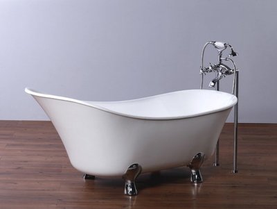 《101衛浴精品》100%台灣製 139cm 雙層 高亮度壓克力 古典浴缸 獨立浴缸 貴妃缸【免運費搬上樓】