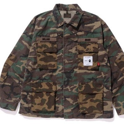 W_plus】WTAPS x BAPE - JUNGLE L/S SHIRT | Yahoo奇摩拍賣