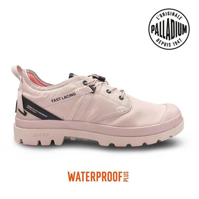PALLADIUM OX TRAVEL LITE+ WP+ 粉色 靴型 低筒 防潑水 女鞋 77338-629