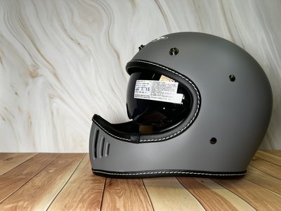 《JAP》M2R MX-2 MX2 SV 消光水泥灰 素色 輕量 山車帽 全罩 雙鏡 安全帽