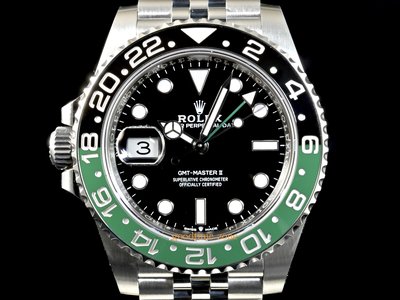 [好時計]ROLEX 勞力士 126720 VTNR 全新23/12現貨 左冠錶 五銖帶 綠黑框 GMT LRK150