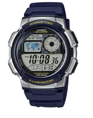 【萬錶行】CASIO 世界城市野外風格概念錶 AE-1000W-2A