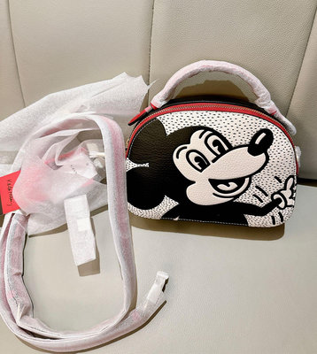 全新加拿大🇨🇦購入正品～COACH Disney Mickey Mouse X Keith Haring聯名款皮革兩用午餐包