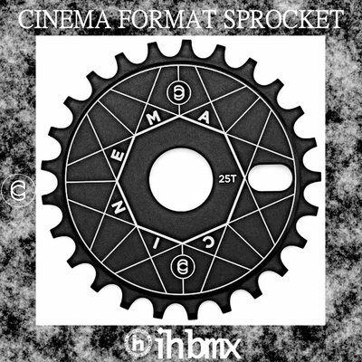 [I.H BMX] CINEMA FORMAT SPROCKET 齒盤 25T 黑色 表演車 MTB 地板車