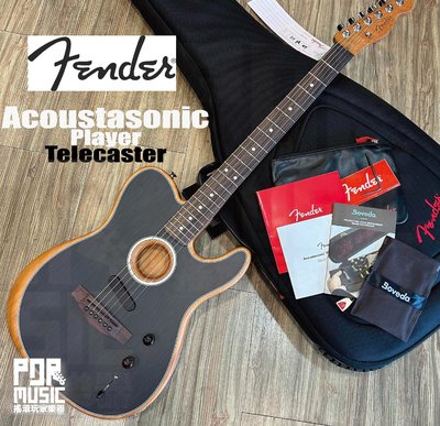 【搖滾玩家樂器】全新公司貨可分期 Fender Acoustasonic Player Telecaster 電木吉他