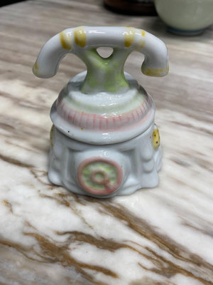陶瓷電話造型小罐 長6.6高度7.8全品 浮雕水果 手工