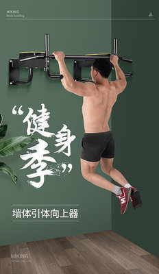 墻體單槓 室內雙槓 訓練 墻壁 打孔單槓 成人健身器材JSY1