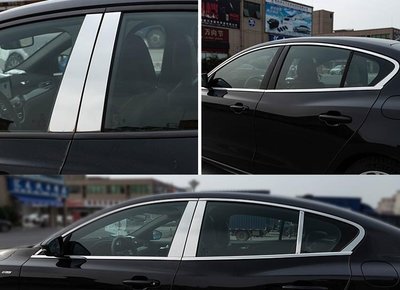 福特 19年後 FOCUS MK4 不銹鋼 BC柱 6片組 電鍍銀色 保護框 車窗保護條 汽車車窗電鍍條 不銹鋼保護貼