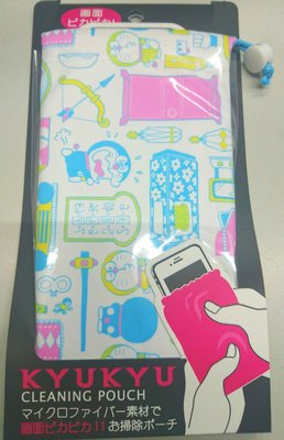 布布精品館，日本 Doraemon 多啦A夢 小叮噹 超級細纖維 手機包 手機套 小物袋 眼鏡擦拭布 螢幕清潔布