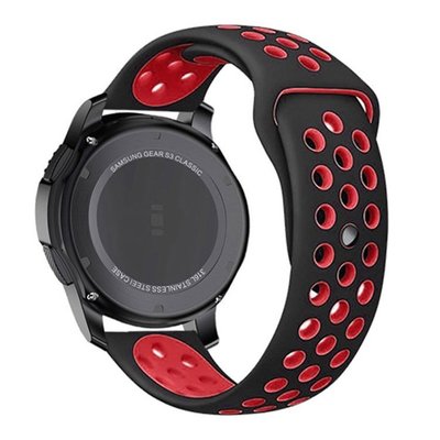 雙色矽膠錶帶 適用三星S3 S4華為GT手錶AMAZFIT Moto通用運動腕帶