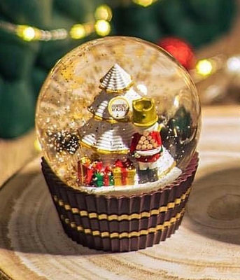7-11 2023金莎聖誕水晶球白色聖誕樹一個（不含巧克力）聖誕節🎄禮物&amp;新年禮物首選