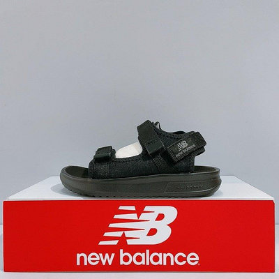 New Balance 750 NB 中童 黑色 戶外 魔鬼氈 舒適 涼鞋 YH750AB