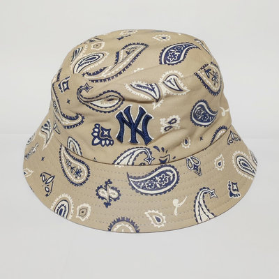全新 MLB 漁夫帽 變形蟲系列 紐約洋基隊(奶茶色）