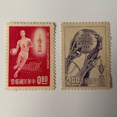 紀88 第二屆亞洲杯籃球錦標賽郵票 全套