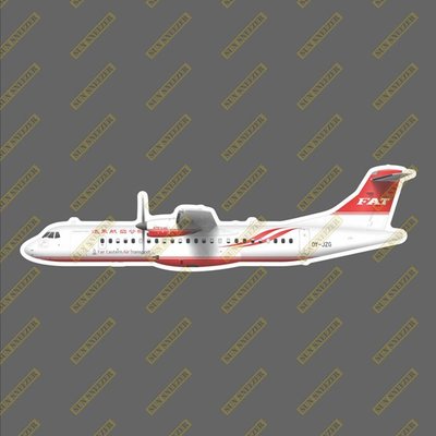 遠東航空 ATR72 擬真民航機貼紙 防水 尺寸165MM
