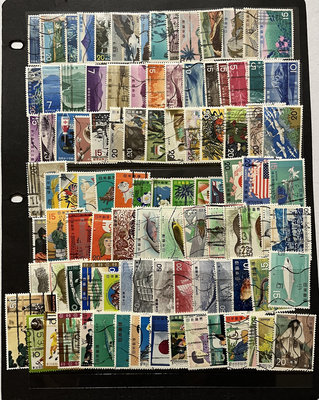 日本中期郵票約100枚 舊票 日本郵票 昭和