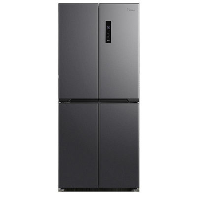 冰箱美的407L十字雙開四門家用61cm超薄嵌入式一級風冷無霜電冰箱86冰櫃
