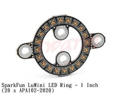 《德源科技》r)SparkFun LuMini LED Ring - 1 Inch(20 x APA102-2020)