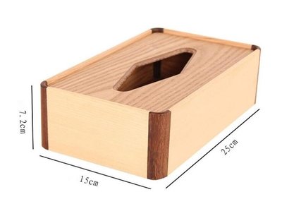 13077c 日本製 好品質 手工製 和風日式 雞翅木實木木頭製 民宿房間面紙盒衛生紙盒紙巾收納盒送禮禮品