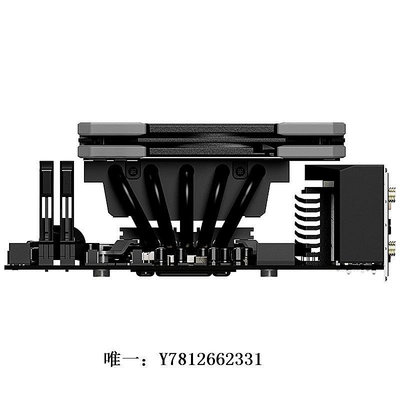 電腦零件ID-COOLING IS-50X v3多平臺薄型下吹CPU散熱器 五熱管12cm風扇筆電配件