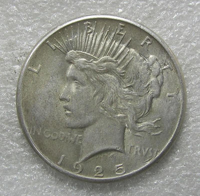 美國1925年和平1美元銀幣，品相如圖，拍前請看好問清楚，售