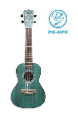 三一樂器 Puka PK-DPC 海豚系列 23吋 烏克麗麗 藍綠色