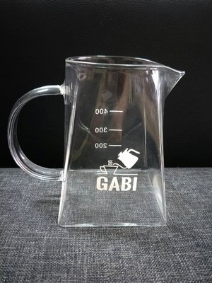 南美龐老爹咖啡 GABI 流線型玻璃分享壺 耐熱 玻璃分享壺 可微波 標示至400ML 置頂600ML 1~3人份